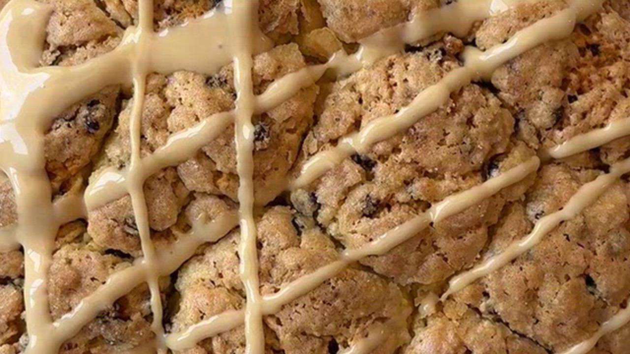 Pull-Apart Soda Bread with Irish Cream Glaze