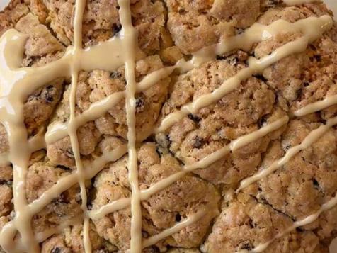 Pull-Apart Soda Bread with Irish Cream Glaze