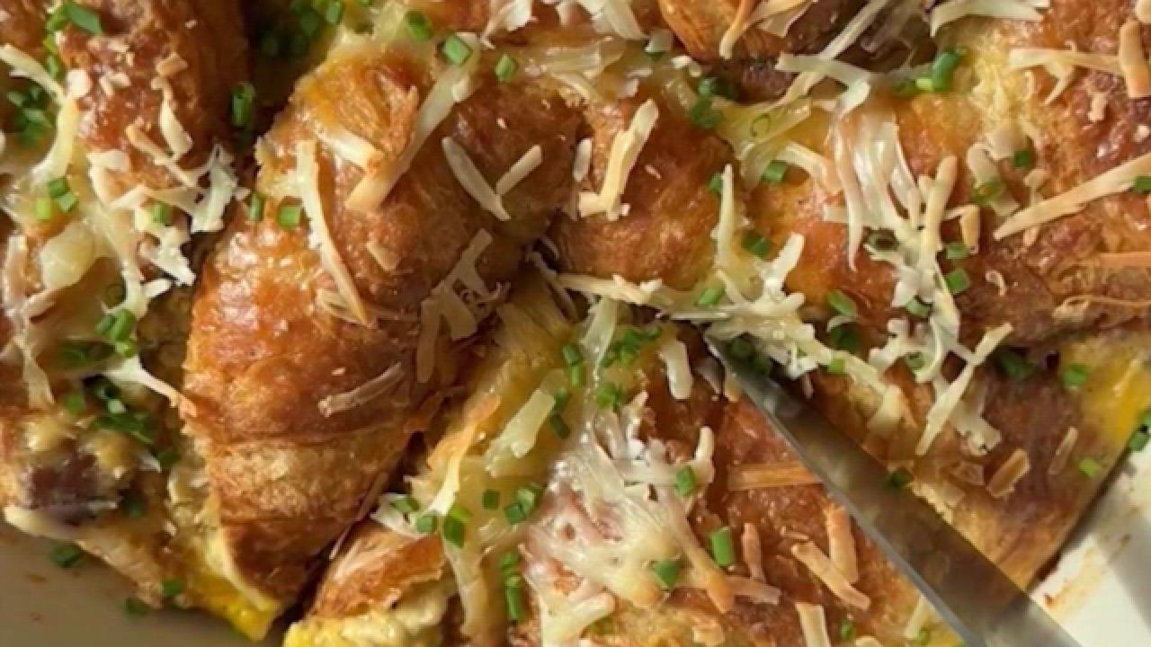 Croissant Breakfast Casserole
