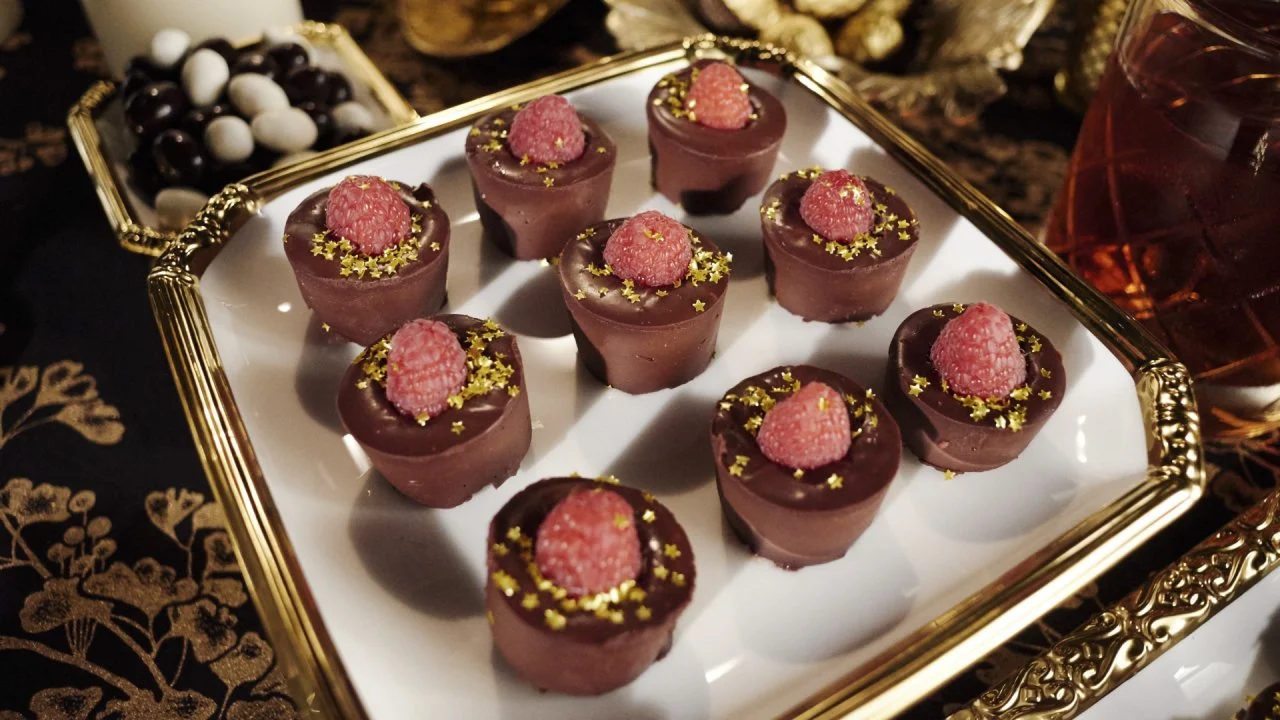 Raspberry Chocolate Poppers