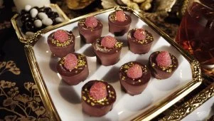 Raspberry Chocolate Poppers