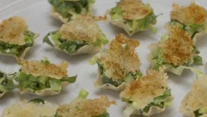 Caesar Salad Taco Bites
