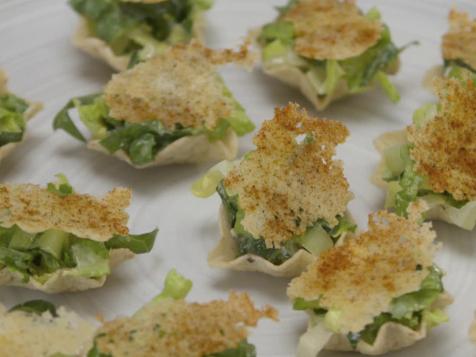 Caesar Salad Taco Bites