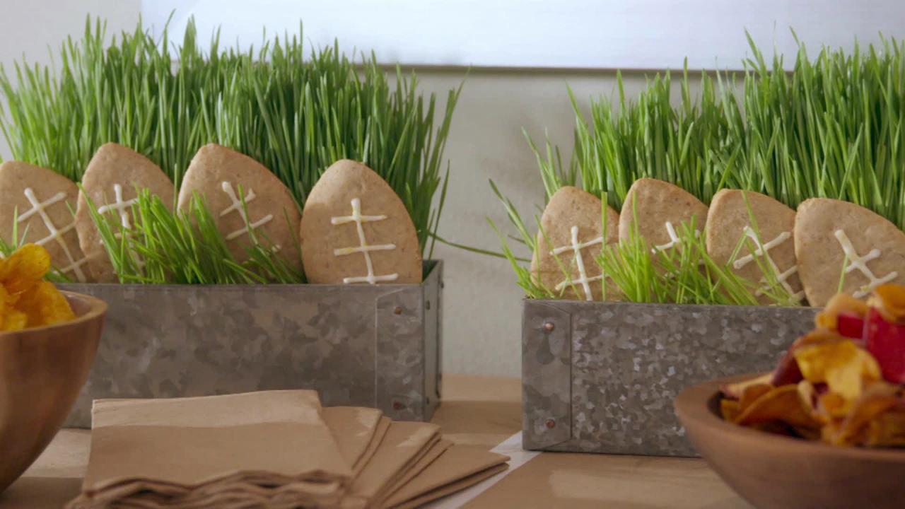 Walnut Football Cookies