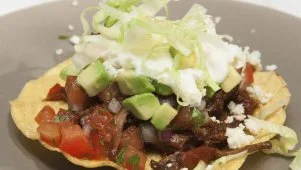 Machaca Brisket Tostadas