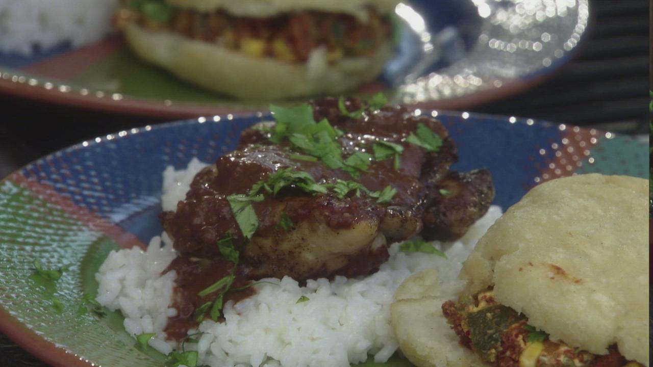 Brined Chicken With Mole Sauce