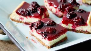 Blackberry Cheesecake Squares
