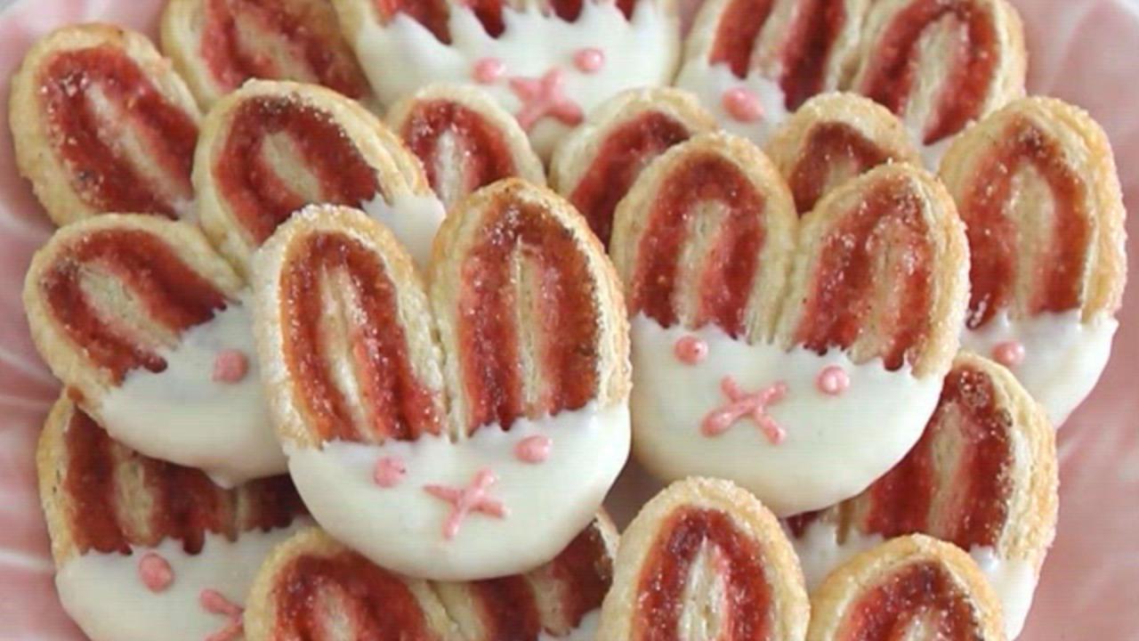 Raspberry Palmier Bunnies