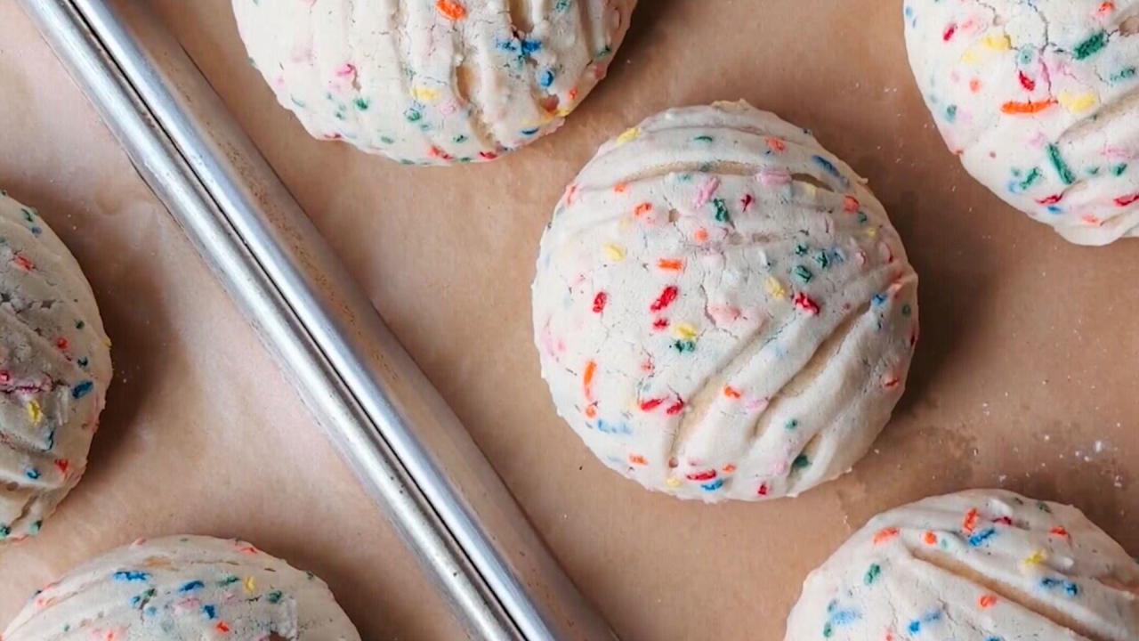 Rainbow Sprinkle Conchas