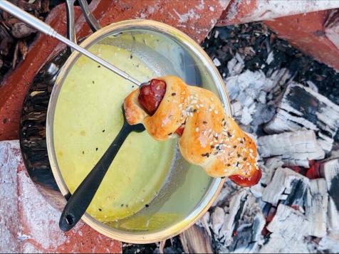 Camping Hot Dogs in a Blanket