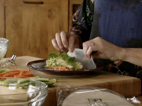 Leftover-Turkey Spring Rolls
