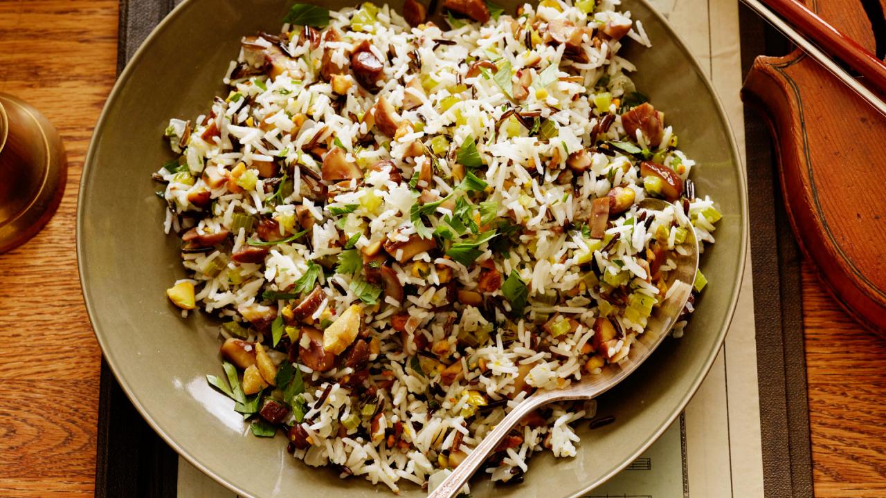 Chestnut and Wild Rice Pilaf