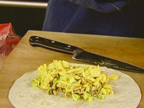 Ina's Curried Chicken Wraps