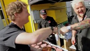 Guy Fieri Grills for the Crew