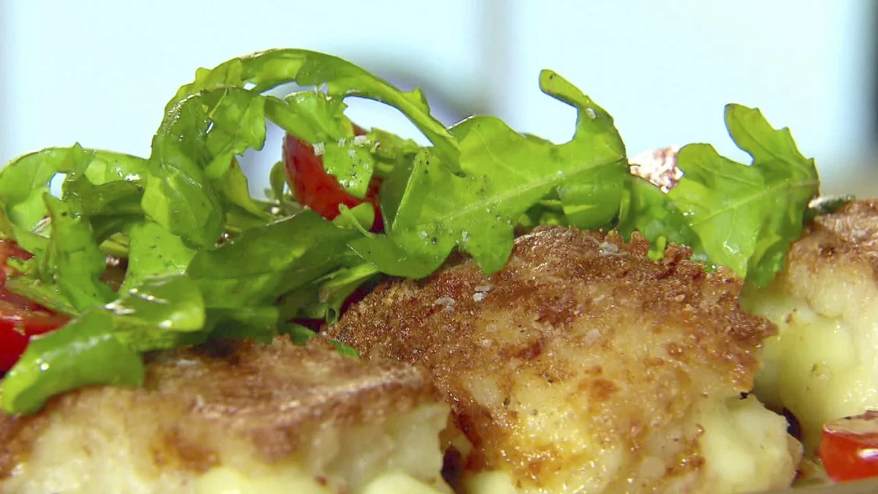 Cheese-Curd Risotto Cakes
