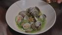 Steamed Clams with Chive Butter, Fingerling Potatoes and Chive Relish