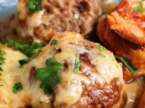 One-Pan French Onion Soup Meatballs