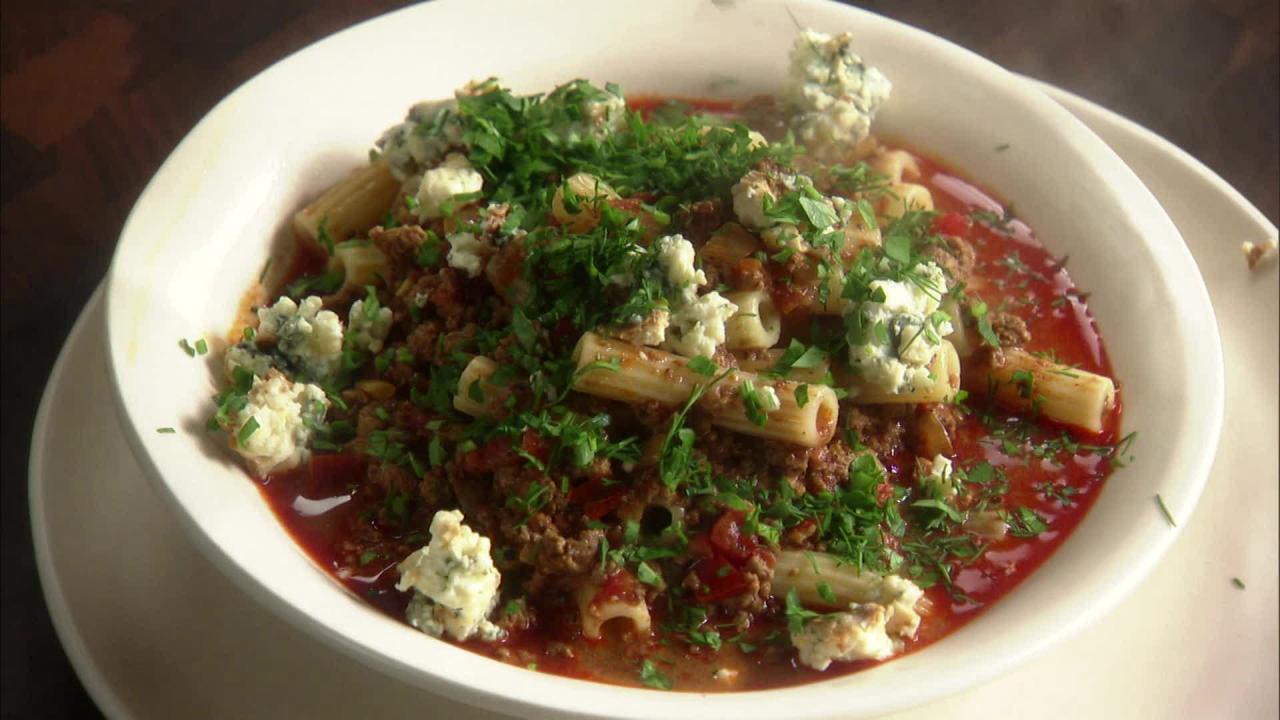 Beef Goulash With Blue Cheese