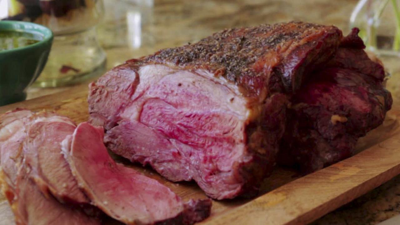 Roasted Lamb With Chimichurri