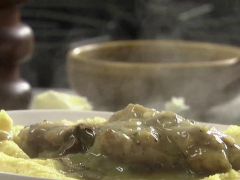 Chicken with Porcini Gravy and Polenta