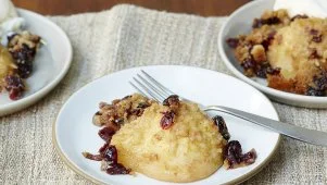 Cranberry-Streusel Baked Pears