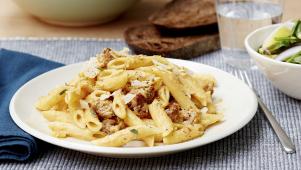 Pasta with Pumpkin and Sausage