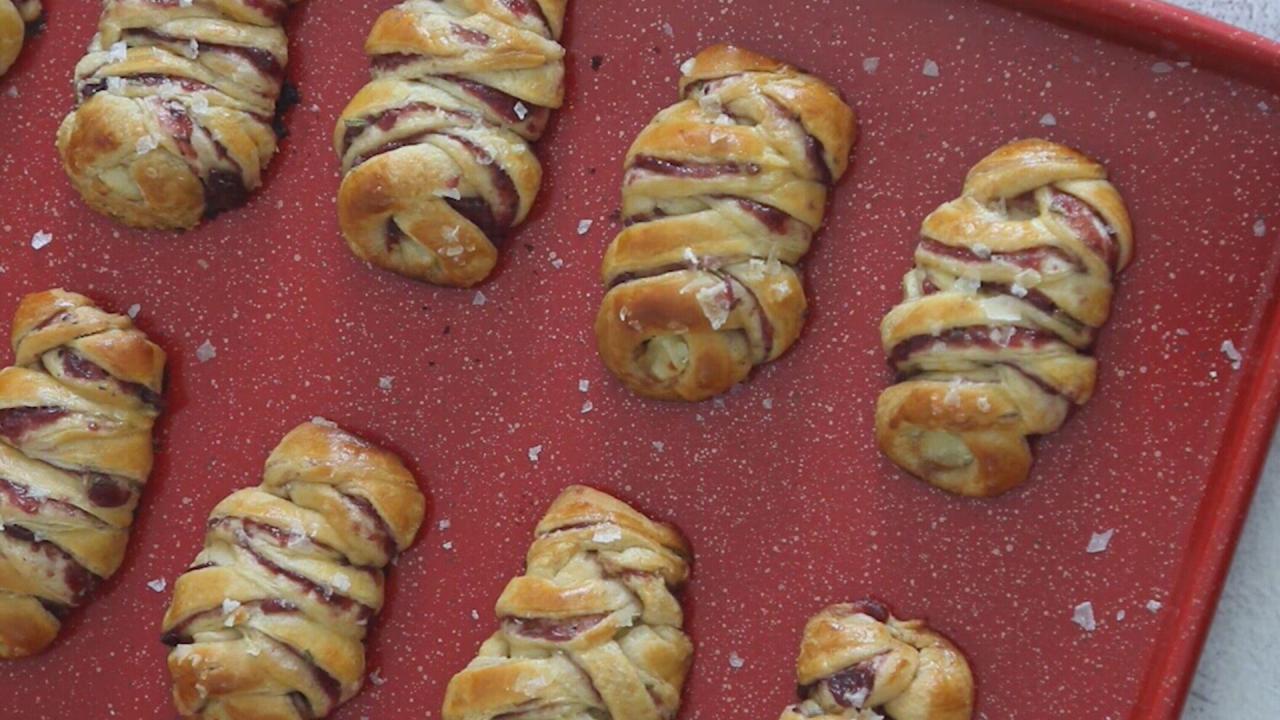 Cranberry Brie Braids