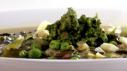 Pea and Potato Soup With Pesto