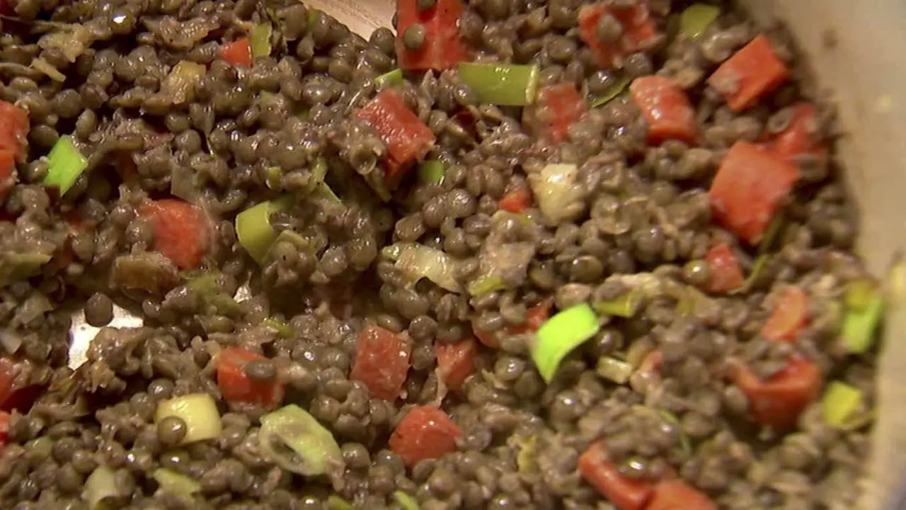 Ina's Warm French Lentils