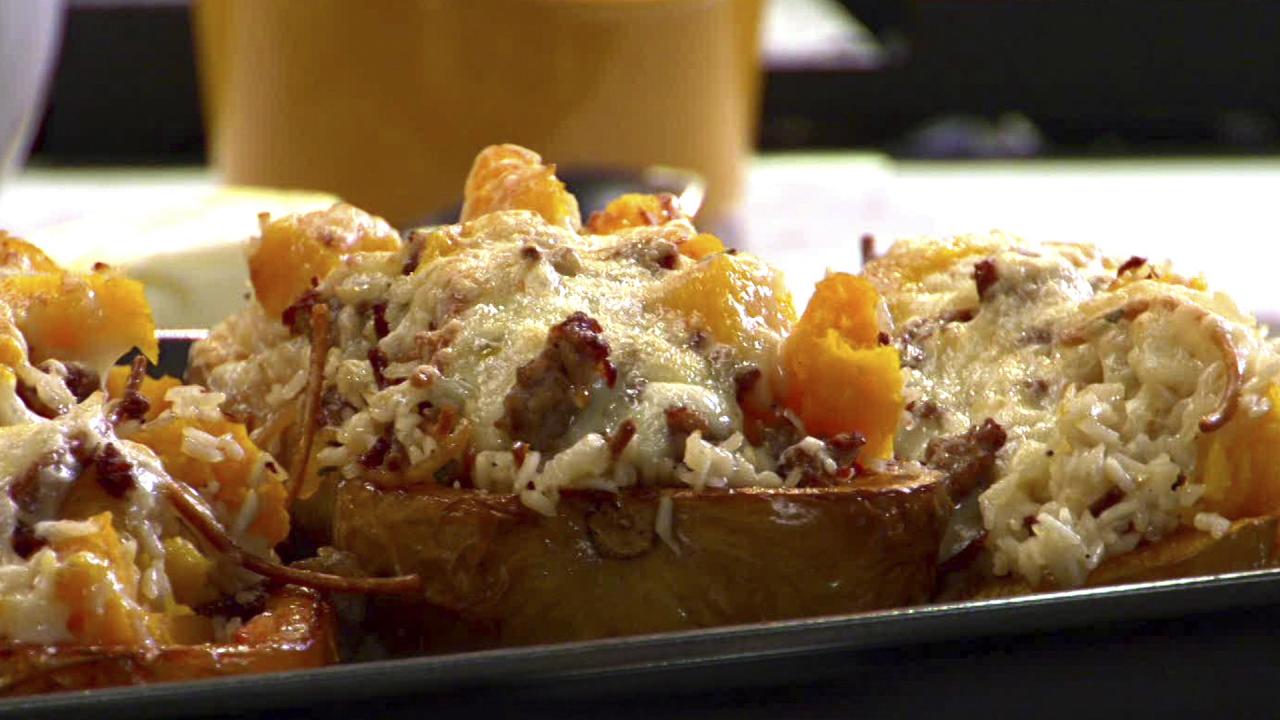 Rachael's Stuffed Squash Boats