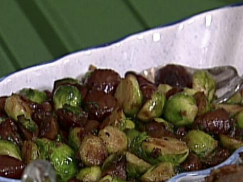 Blanched Brussels Sprouts with Chestnuts
