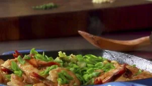 Pan-Grilled Shrimp with Sumac