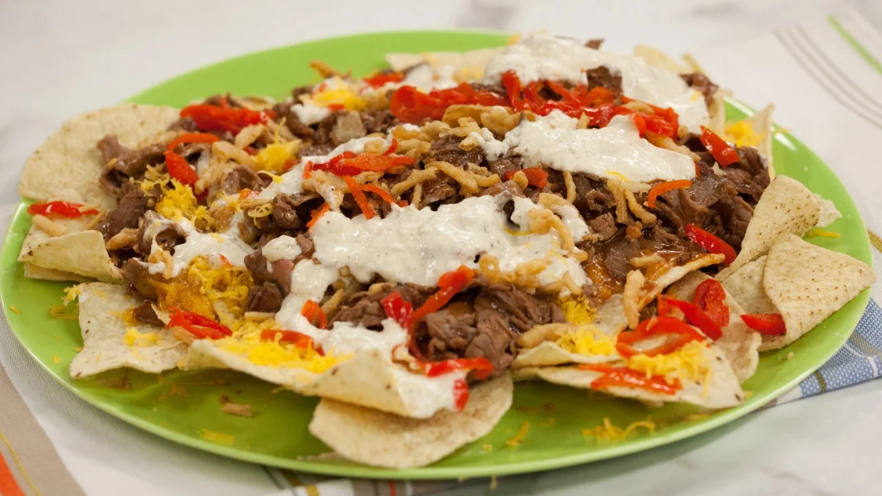 Roast Beef BBQ Nachos