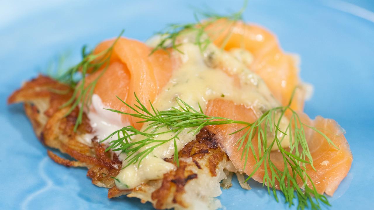 Salmon-Topped Potato Pancakes