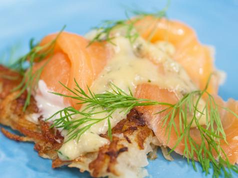 Salmon-Topped Potato Pancakes