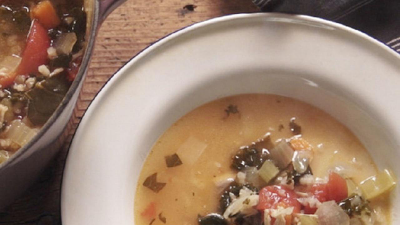 Roasted Chicken and Rice Soup