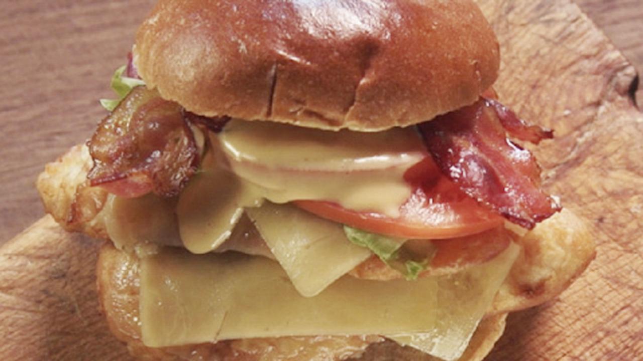 Crispy Fried Chicken BLT Melt