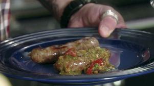 German Beer Brats with Peppers