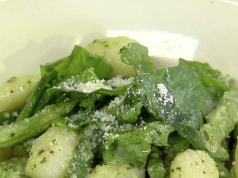 Potato Gnocchi with Pole Beans and Pesto