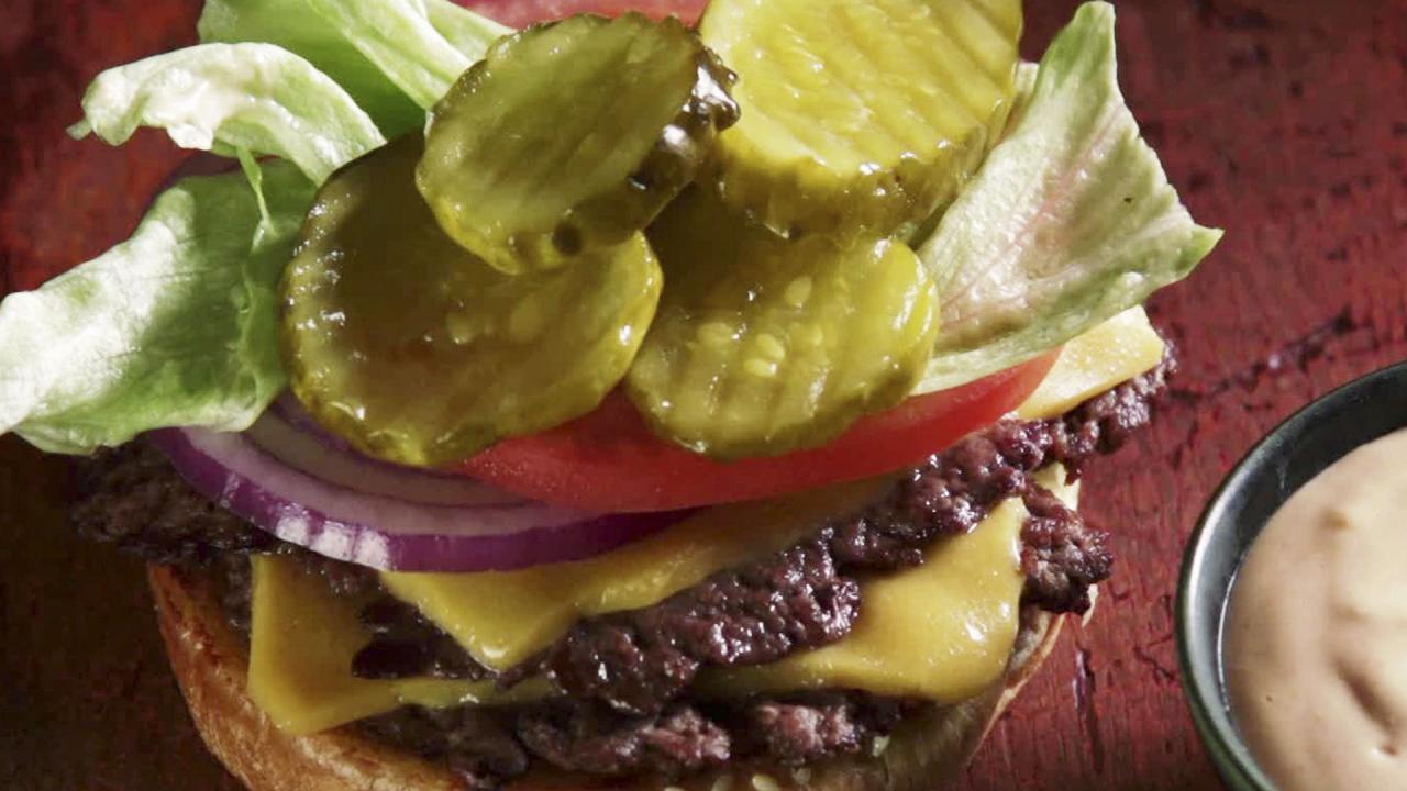 Retro Drive-In Cheeseburgers