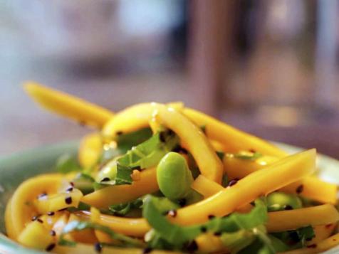 Edamame, Bok Choy and Mango Salad with Asian Vinaigrette