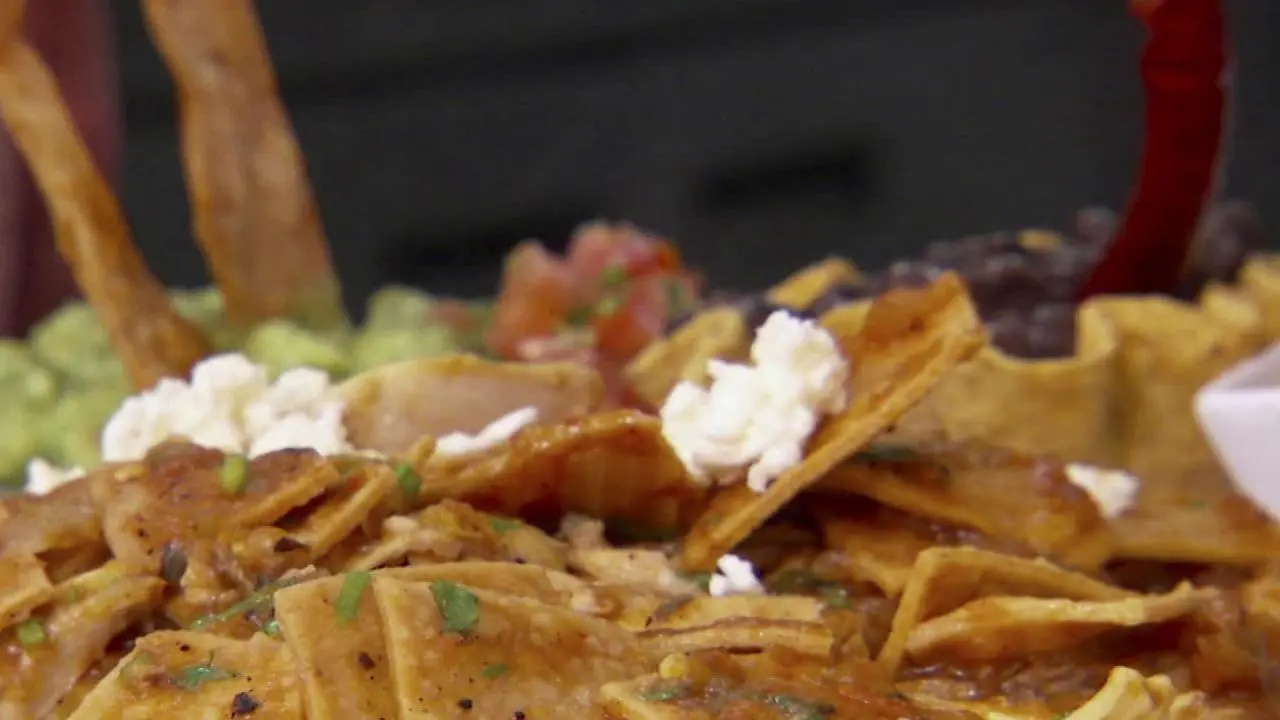Chicken Chilaquiles Rojos