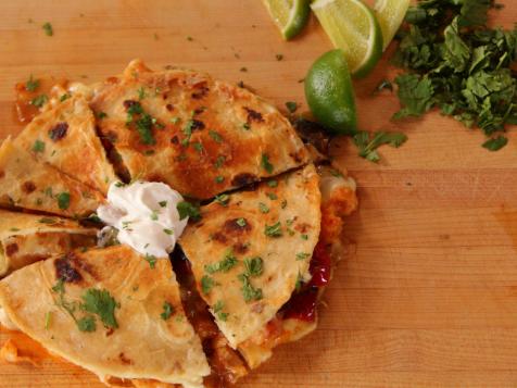 Pepper-Shrimp Quesadillas