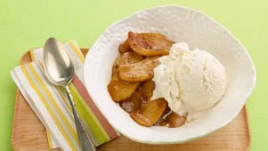 Warm Apples and Ice Cream