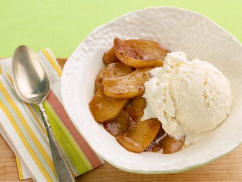 Warm Apples and Ice Cream