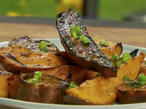 Grilled Sweet Potato Wedges with Orange-Molasses Butter