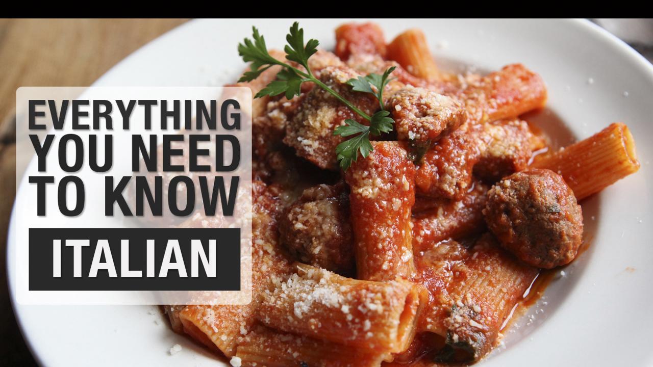 How to Eat Italian