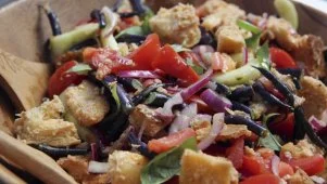 Fresh Veggie and Bread Salad