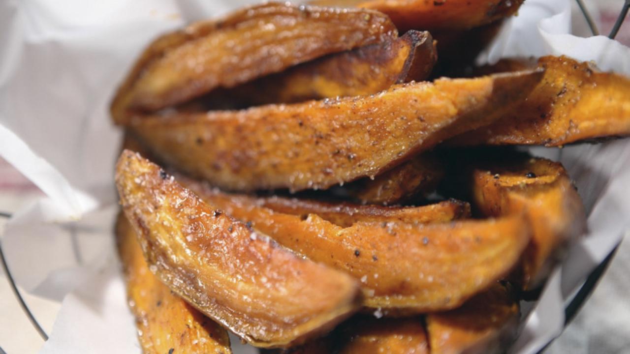 Baked Sweet Potato Steak Fries