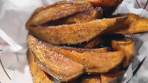 Baked Sweet Potato Steak Fries